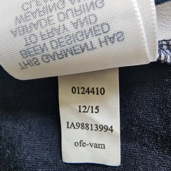 Pre-loved Tommy Hilfiger Blue/White Sheer Front Square Pattern T-shirt. Size XXL - Picture 15 of 16